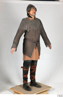  Photos Medieval Knight in mail armor 9 Medieval soldier a poses cloth gambeson whole body 0008.jpg